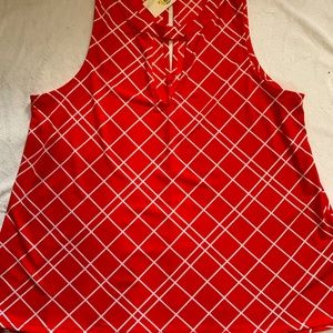 🦋 Banana Republic Orange Blouse,sleeveless, size S, NWT